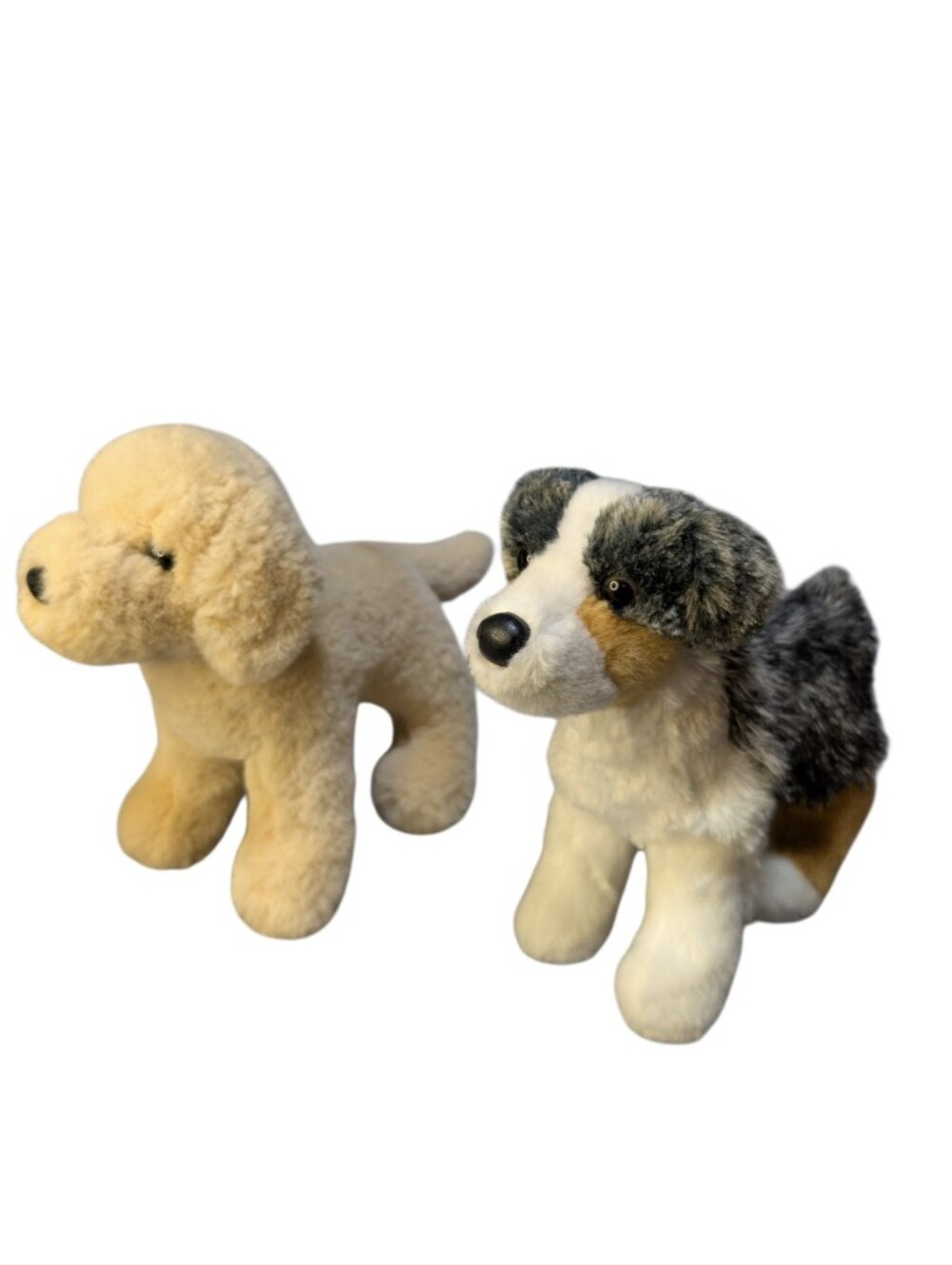 Douglas Cuddle Toys Small Plush Dog Lot -  Australian Shepherd & Yellow Lab